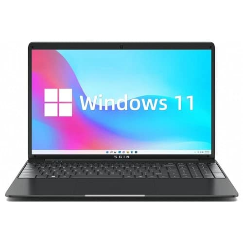 SGIN M15 Windows 11 Laptop Computer with up to 2.8GHz Quad Core Intel Celeron,