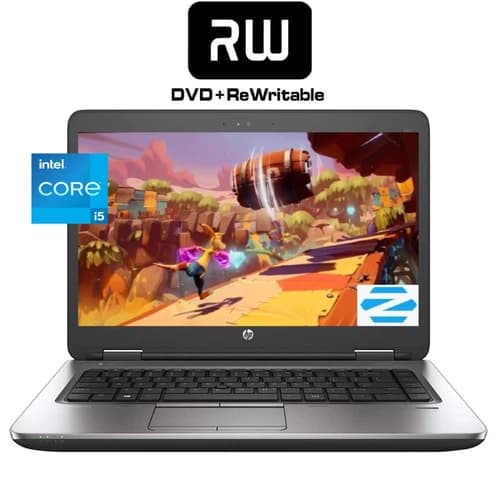 14" HP Laptop: Intel i5! 8GB RAM! 256GB SSD! CD/DVD Burner! Zorin Core Edition!