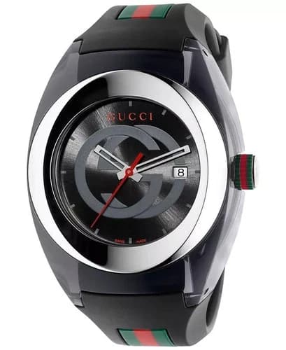Gucci Sync XXL YA137101 Men's Quartz Rubber Band Watch New In Box