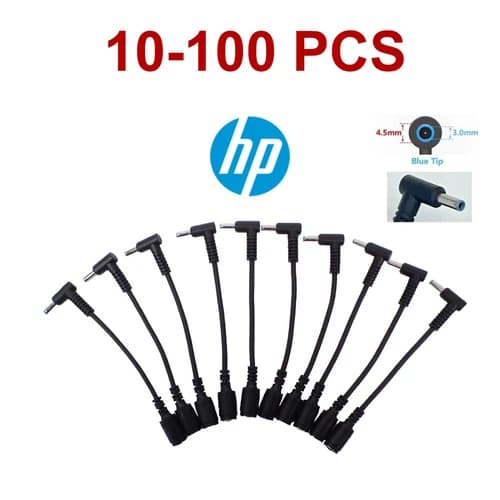 Lot 10x-100x HP Power Adapter Converter Cable 7.4mm To 4.5mm Blue Small Tip