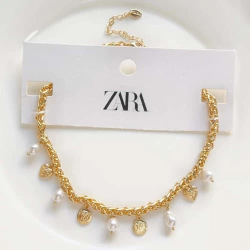 New 16" Zara Multi-Charms Bib Collar Necklace Chic Women Party Vacation Jewelry