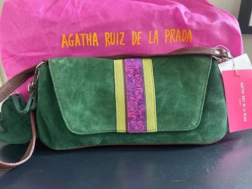 AGATHA RUIZ DE LA PRADA SUEDE SHOULDER BAG