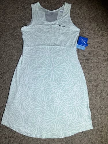 Women's Columbia Midway Bay Light Green Omni-Freeze Tank Dress Medium MSRP $60