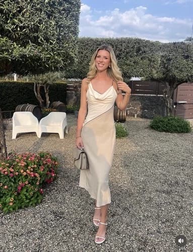 ZARA NWT WOMAN SS25 COMBINATION MIDI DRESS ECRU / BEIGE | 5029/116 ALL SIZES