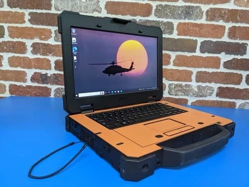 Dell Latitude 14 Rugged 7414 Laptop i5-6300U 16GB 500B ORANGE TOUCH WIN 11