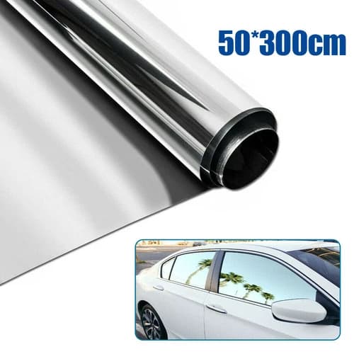 20"x 10FT Silver Chrome Tint Film Window Mirror Glass Car Accessories Universal