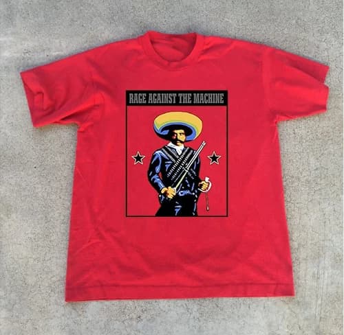 NEW Rage Against The Machine Zapata Red S-5XL Shirt