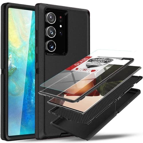 For Samsung Galaxy S23 Ultra S23 Plus Case Phone Cover fit Otterbox+Screen Glass