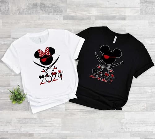 Family vacation Disney Pirates Mickey and Minnie 2024 T-Shirts