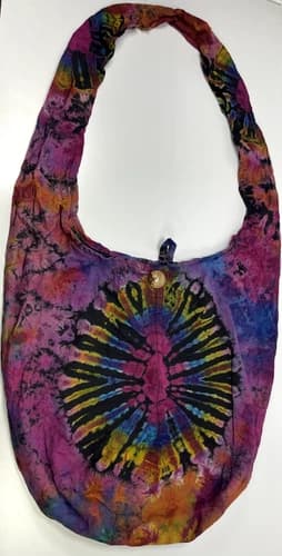 Tye dye Imported Cotton Boho, Cross Body, Shoulder Bag, Satchel, or Hippie Purse
