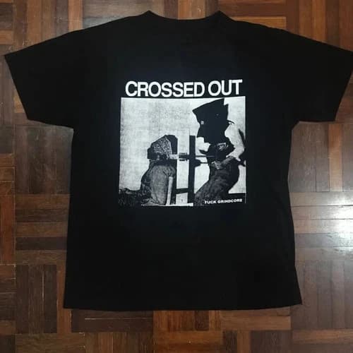 Collection CROSSED OUT Band Gift For Fan Black All Size T-Shirt AR953