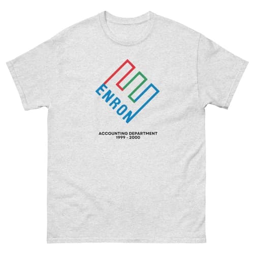 Throwback Style with an Edge: The Enron T-Shirt!