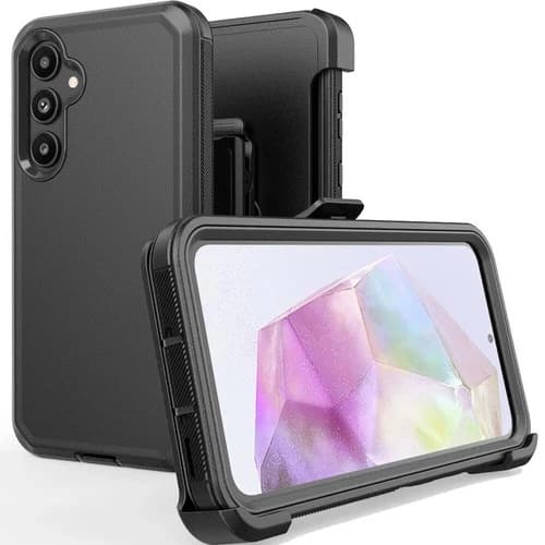 For Samsung Galaxy A16 5G Case Cover Clip Fit Otterbox Defender + Tempered Glass