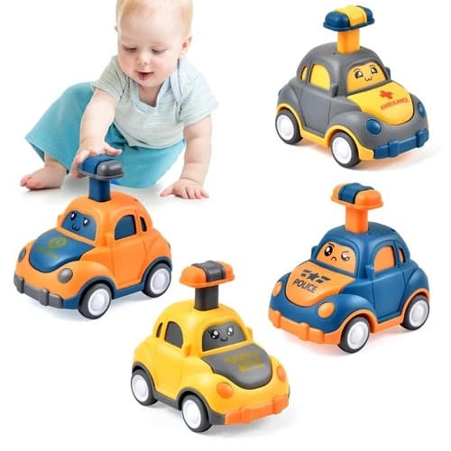 Car Toys for Toddlers 1 2 3 Year Old Boy Girl First Birthday Gifts for Toddler T