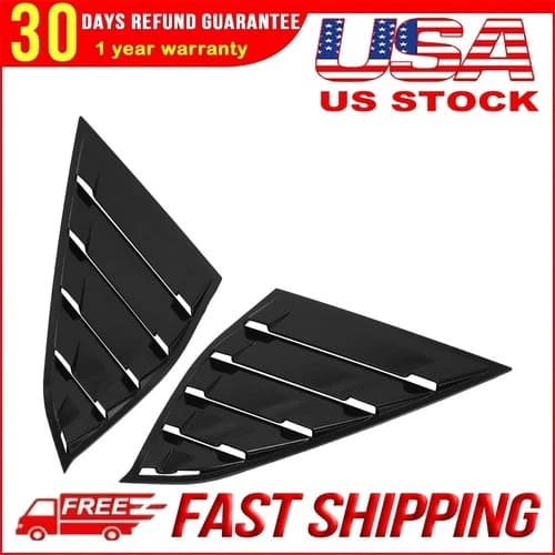 For 2018-2022 Honda Accord Side Window Louvers Cover Glossy Car Auto Accessories