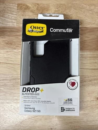 OtterBox Commuter Series Phone Case For Samsung Galaxy S21 5G, Black